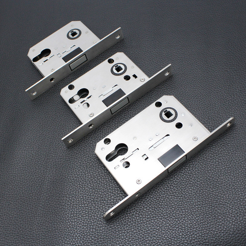 Acero inoxidable estándar europeo 5572 bloqueo magnético personalizado engrosado bloqueo magnético silencioso accesorios de bloqueo mecánico de puertas interiores