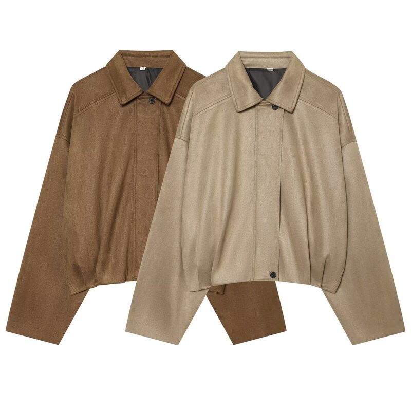 Myst&Za Women's Clothing 2026 Summer New Fashion Casual Versatile Short Suede Jacket 0477963 Myst&Za Women's Clothing 2026 Summer New Fashion Casual Versatile Short Suede Jacket 0477963