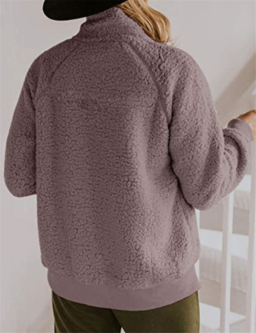 New Autumn And Winter Loose Wool Women Cardigan