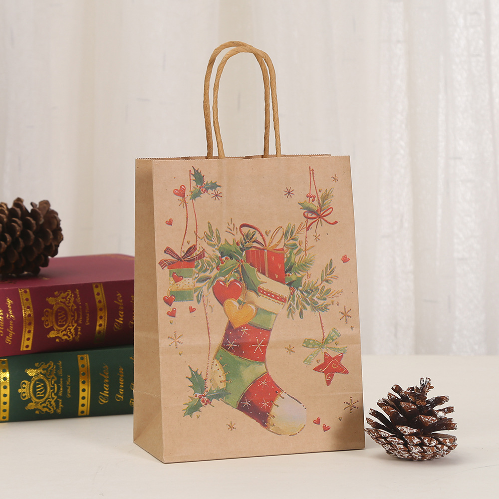 Christmas Festival Christmas Nordic Style Classic Style Christmas House Christmas Tree Christmas Socks Party Festival Gift Wrapping Supplies Gift Bags
