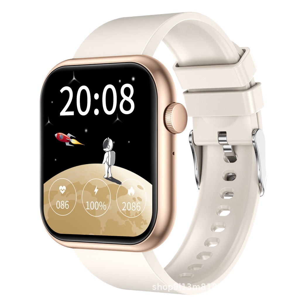 Cruzar la frontera nueva QX7PRO de metal cuadrado de la presión arterial de oxígeno en la sangre de detección de la salud Bluetooth llamada Juego de Música reloj inteligente