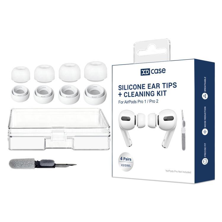 Para AirPods Pro2 / 1 3 pares de tapones de reemplazo de silicona con orificio de alivio de presión L / M / S / XS un par cada uno