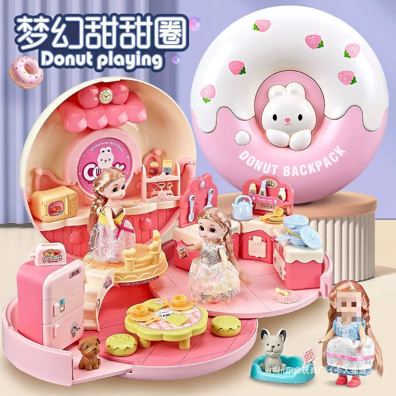 Семейная игрушка, домик для кукол принцессы, детский замок, новая коллекция, подарок на день рождения