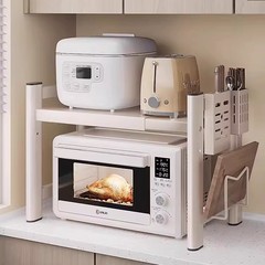 格納式キッチン多機能電子レンジ棚収納ラック炊飯器一体型二層カウンタートップオーブン特別モデル