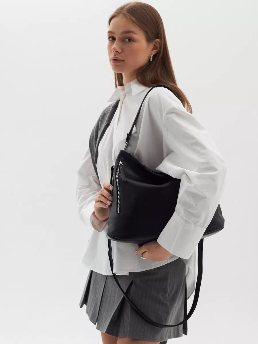Women's Shoulder Bag Large Capacity Versatile Bucket Bag Classic_voghion.com