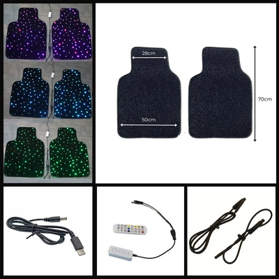 Universal Foot Pad Luminous Foot Mats Starlight - universal-rgb-appdc-to-tpye-c-cable-front-parking-space2-floor-mats