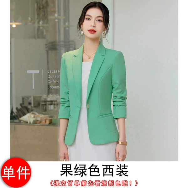 Green classic suit jacket