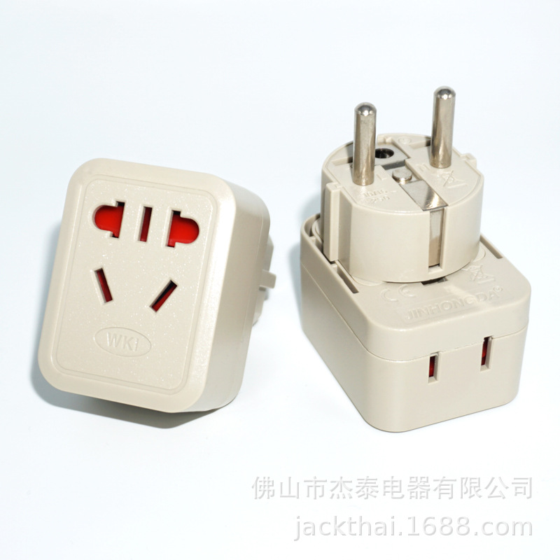WKI-9德国转换插座,法国转换插头,新国标五孔输出转换插座,西班牙