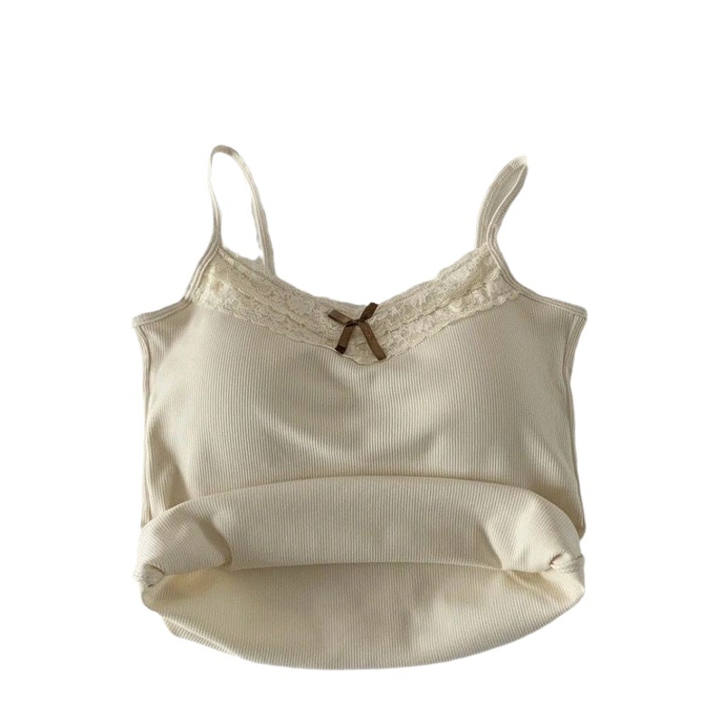 純粋なレースの灰色のサスペンダーのベストの女性の胸のパッドの中で外を着て短いタイプの修身のデザイン感の小さい大衆の女性を着ます。