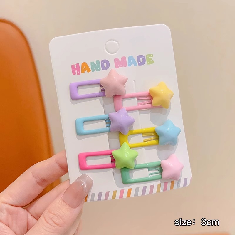 Pequena coreana para niños clip de cabello BB niñas bebé no lastimar clip de cabello lindo mini clip de cabello pequeño clip de cabello