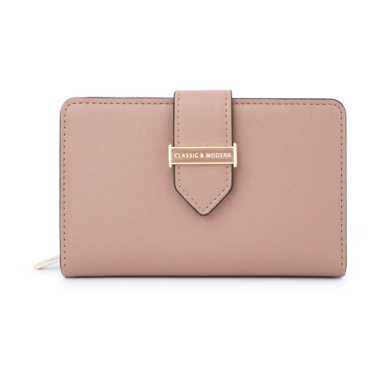 Terian moda nueva gran capacidad de la cremallera del embrague transfronterizo de dos veces la cartera de las mujeres billetera corta