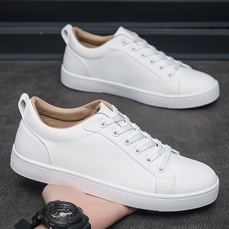 2026 Summer New Versatile White Sneakers for Men, Trendy Casual Shoes for Young Men, Business Casual Shoes