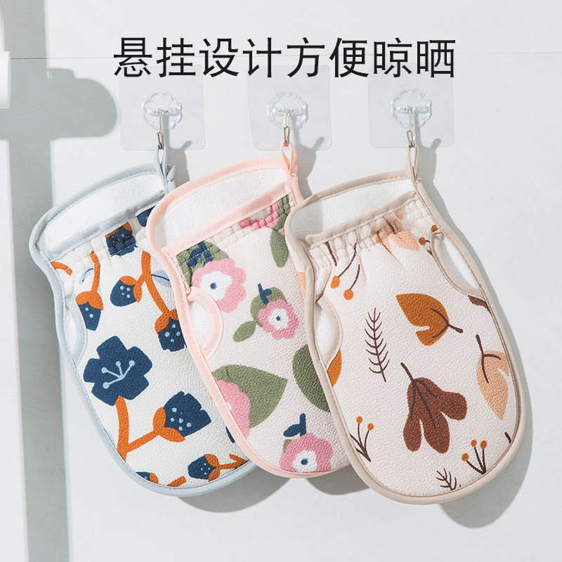 Pulgares con fugas Toalla de baño de barro con impresión gruesa fuerte de doble capa