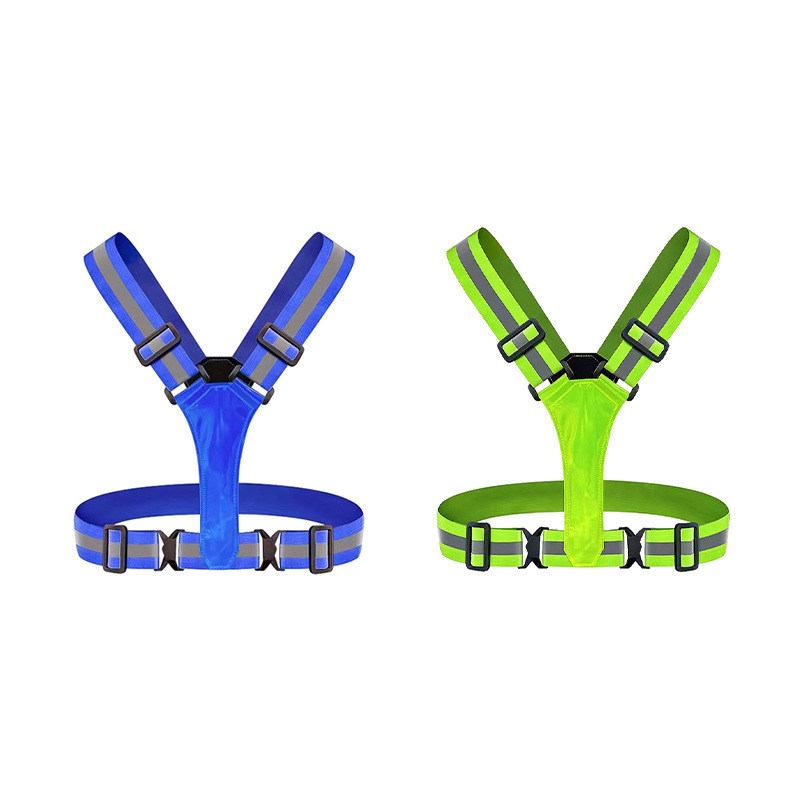 Deportes al aire libre LED tráfico ropa de seguridad noche corriendo Riding chaleco reflectante ropa de advertencia chaleco USB luminoso Correa