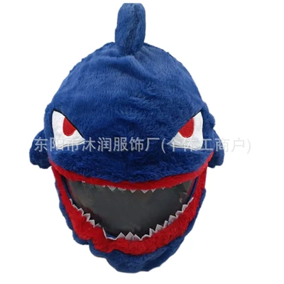 Rabbit Pumpkin Riding Noodles Accessories, Motosiklet dəbilqələri - one-size-fits-all-can-be-labeled-crossed-jit-blue-shark