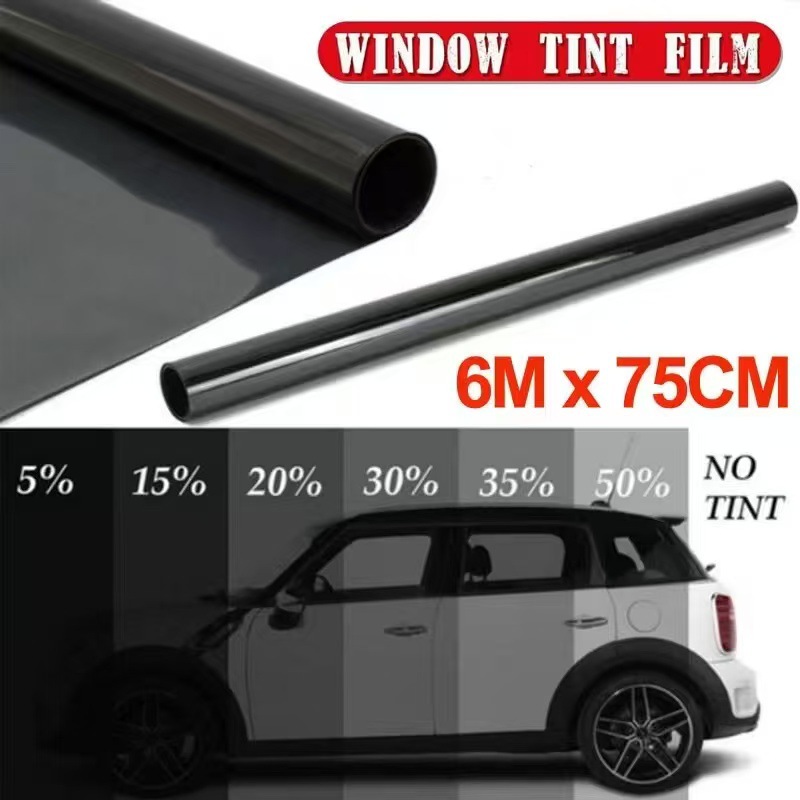 Foreign Trade Exclusive Color Box DIY Kit Car Window Glass Solar Film Explosion-Proof Sun Protection Heat Insulation Film Single Layer Anti-Wear