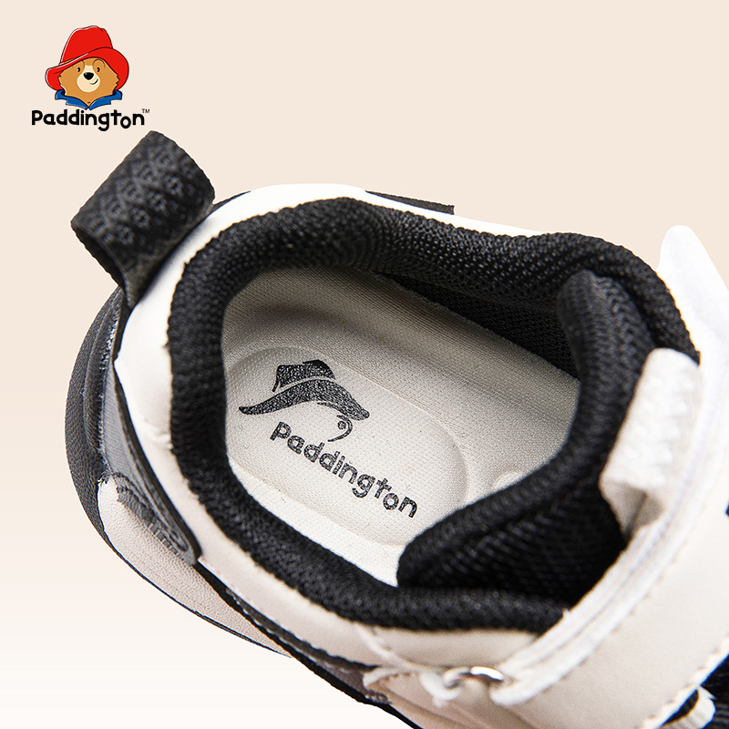Paddington Bear 2025 otoño nuevo ligero antideslizante para hombres y mujeres zapatos blancos de la escuela zapatos deportivos para bebés