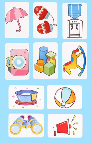 New children's puzzle toys, infant and early childhood education cards, baby enlightenment, unbreakable large matching puzzles