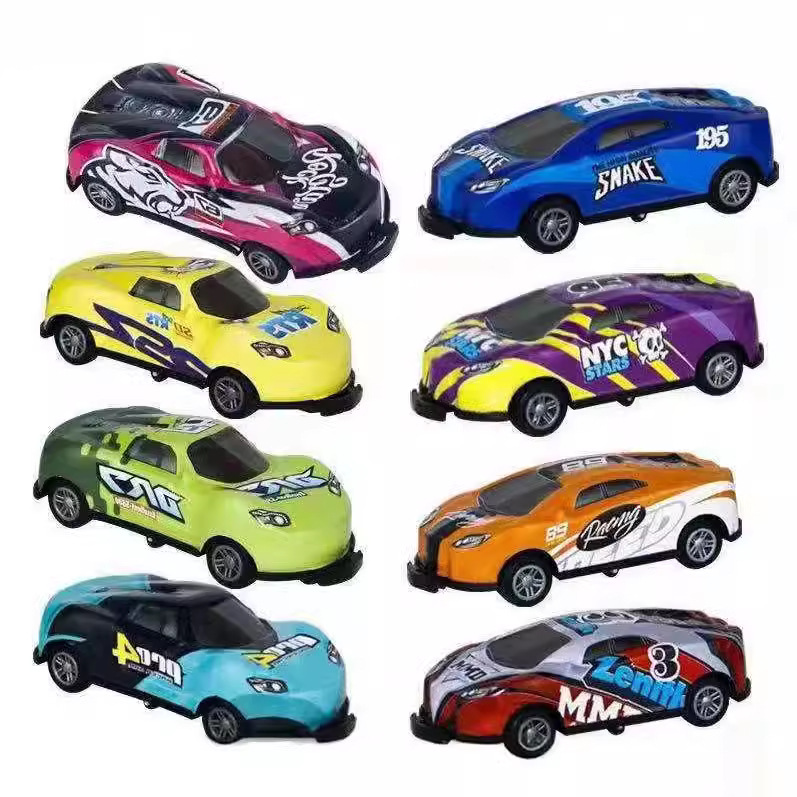 Tire hacia atrás de aleación modelo de coche deslizante vehículo de ingeniería coche deportivo puesto de juguete para niños fábrica de juguetes al por mayor