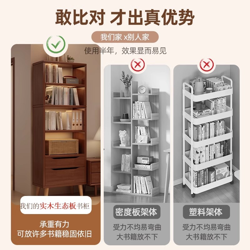 Estante de libros para estudiantes domésticos Estante de escritorio Estante