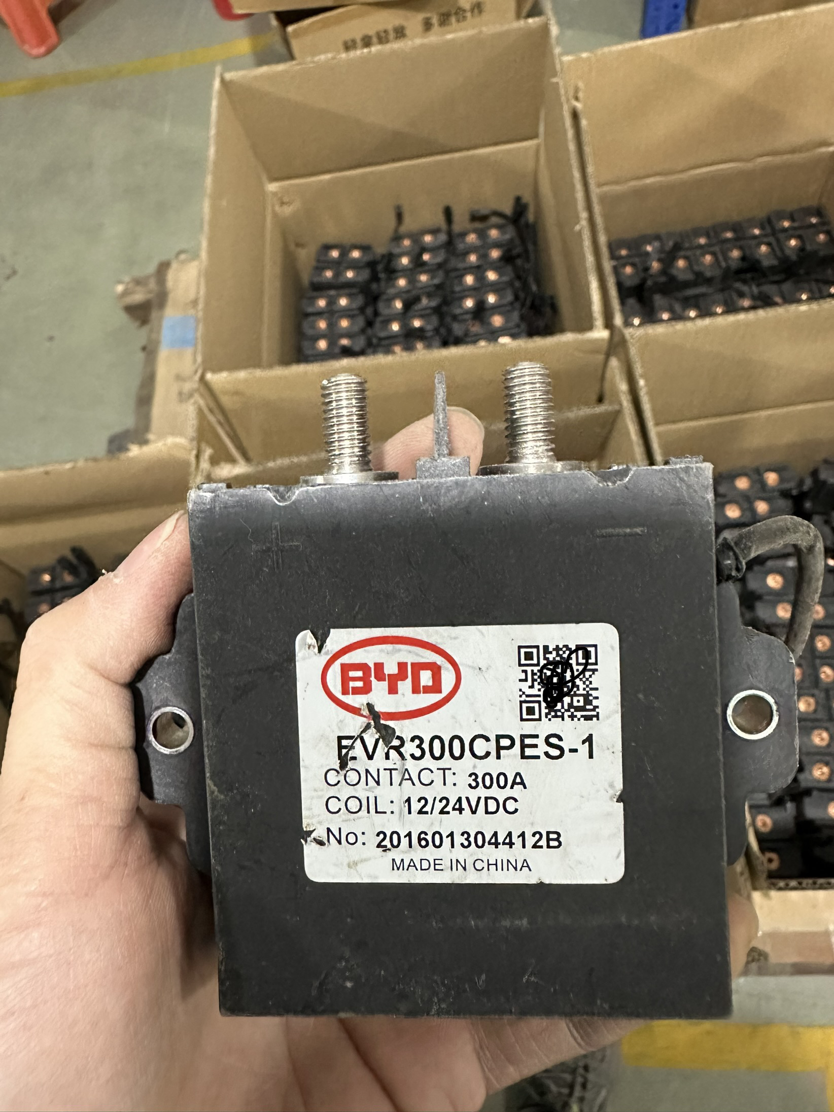 比亚迪12v24v200a300a继电器直流接触器大功率汽车高压直流继电器