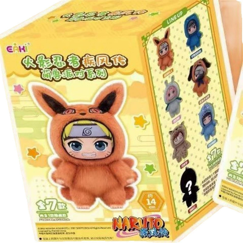 Подлинный слепой бокс Naruto Shippuden - Забавная серия зверьков, подлинный слепбокс, модный игрушка для офиса, милая кукла