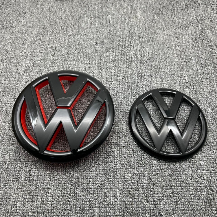 Suitable for Volkswagen 09-13 Golf 6 Golf 6 Mk6 Modified Black Car Logo, Front and Rear Original Car Logos