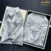 Bingshi double short ink ash ash
