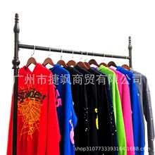 实拍欧美潮牌Sp5der 重磅420G摇粒绒连帽衫 潮流卫衣源头工厂批发