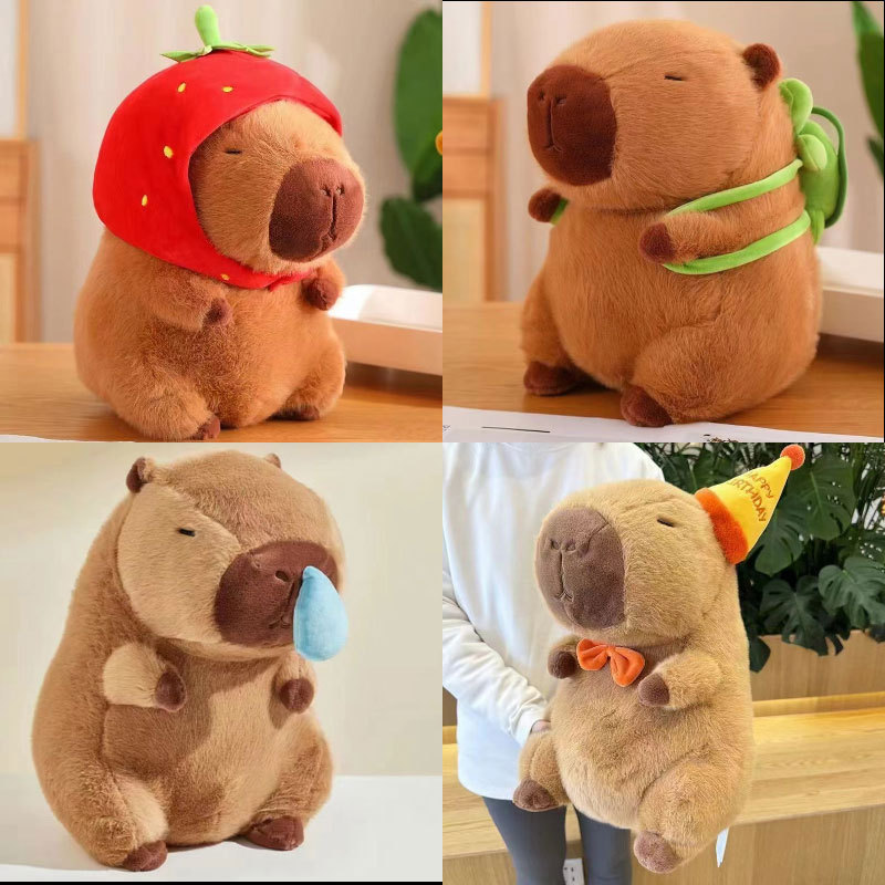 capabala plush doll capybara doll birthday gift plush toy wholesale cute doll wedding throws