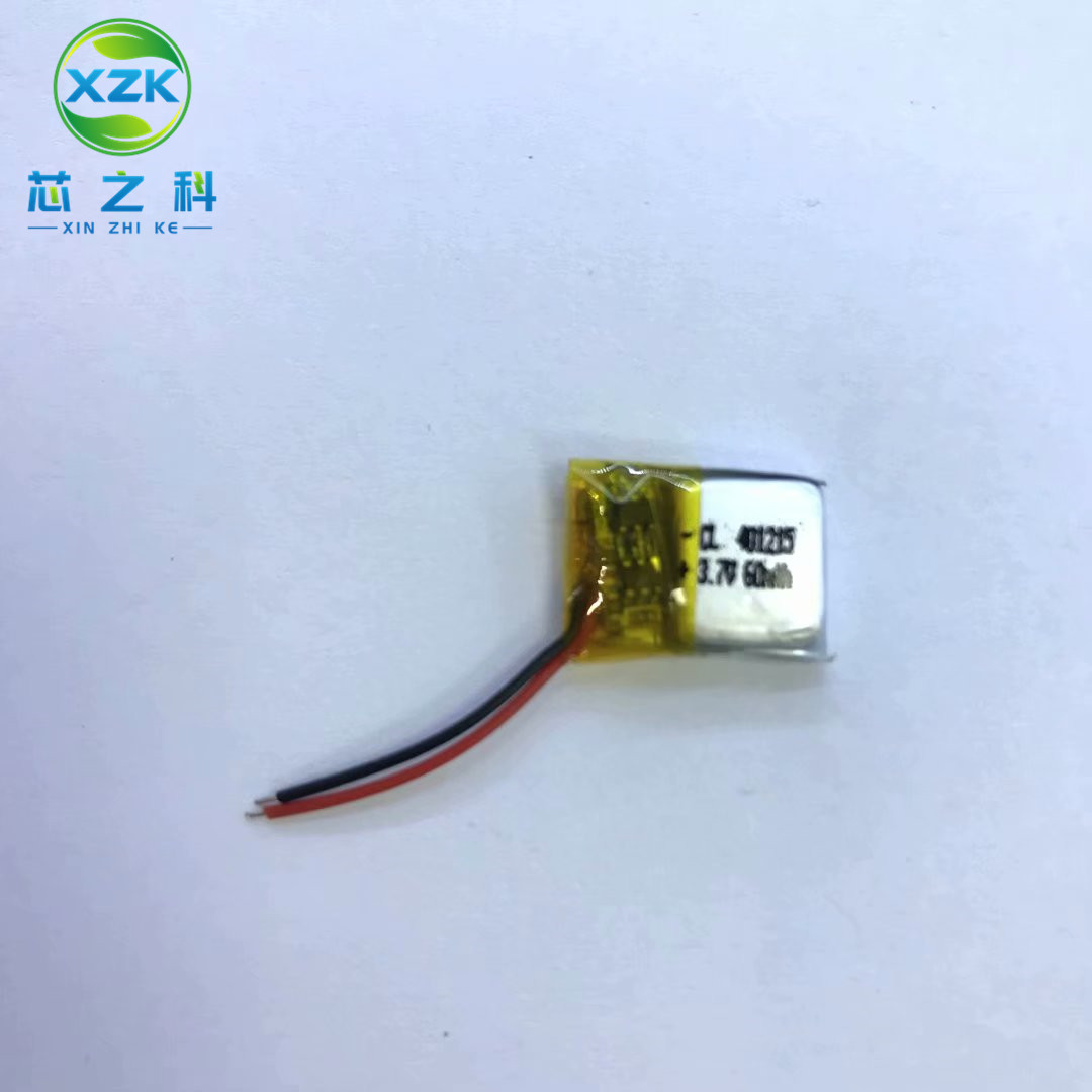 3.7V可充电电池401215聚合物锂电池40MAH蓝牙耳机智能穿戴401214