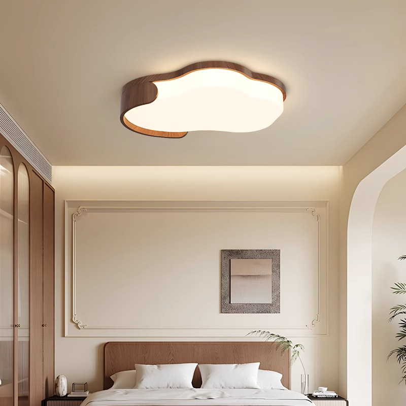 2025 nuevo estilo medieval crema de viento lámpara de sala de estar nubes de protección de ojos lámpara de techo de viento silencioso dormitorio Zhongshan lámparas toda la casa