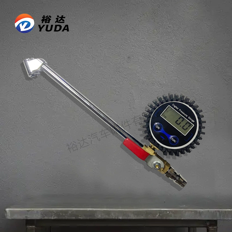Металлический двухголовый манометр в шинах с механическим цифровым дисплеем для накачивания Стержень для быстрого накачивания и сдувания сопла инструмент для измерения давления
