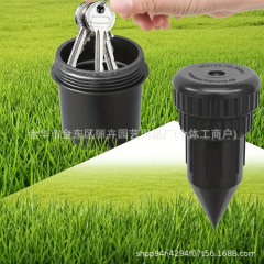 跨境仿真花园绿草地浇花器喷头钥匙收纳盒洒水器钥匙隐藏器储藏器