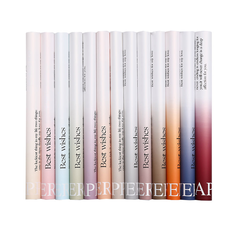 Fábrica de fiestas de flores al por mayor papel de embalaje floral transfronterizo calidad impermeable flor de papel de embalaje floral florista ramo de papel de embalaje floral