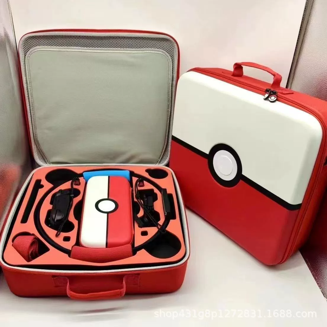 Organizer bag for gym, game console with accessories, storage box, fall protection