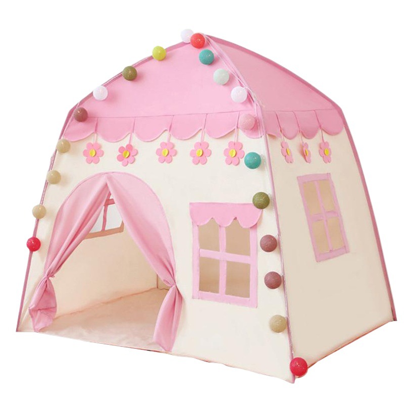 Tiendas de campaña para niños cuidadosamente seleccionadas, casitas de juegos para habitaciones de bebés, tiendas de campaña de juguete para exteriores con flores para niños y niñas de jardín de infantes