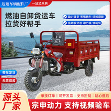 三轮汽油摩托车农用货运新款自卸车宗申动力燃油车五轮自卸人力车