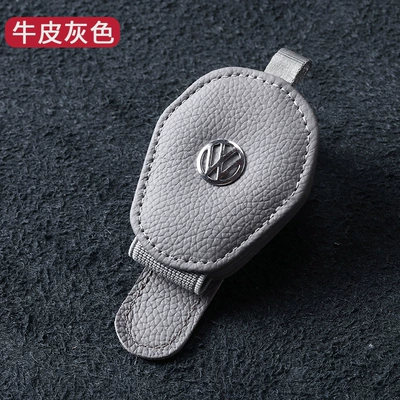 Car Glasses Holder, Car Glasses Clip/Bill Clip - gray-gray-leather-glasses-clip