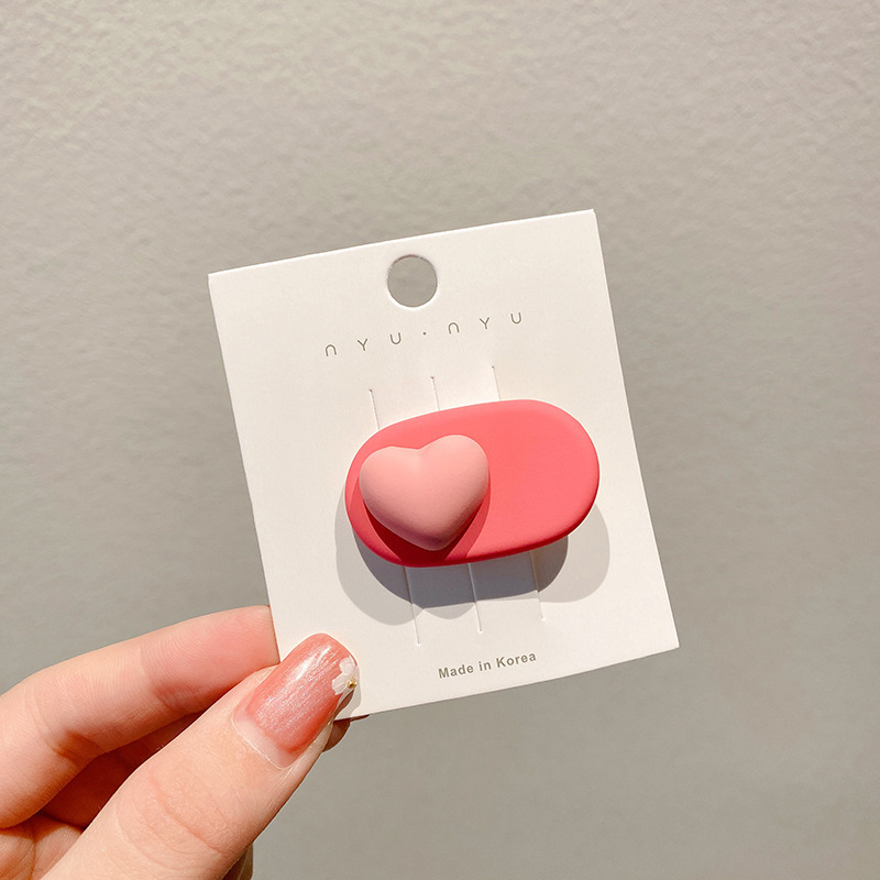 La nueva horquilla de dopamina rosa, la horquilla de flequillo lateral de alta calidad, los accesorios para el cabello de principios de primavera dulces y lindos, la pinza lateral de todo fósforo