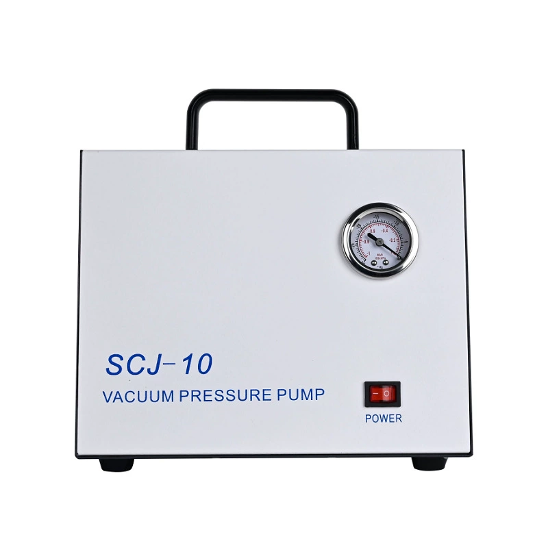 Мембранный насос лабораторный вакуумный насос 10л/мин 15л/мин безмасляный вакуумный насос