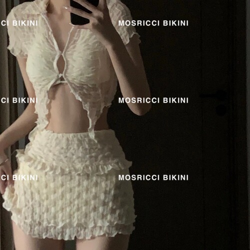  designer new split women's swimsuit three-piece sexy hot girl swimsuit covering belly and flesh hot spring wholesale