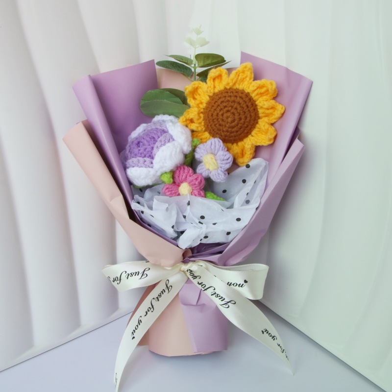 50g Weight Crochet Flowers Home Textiles & Decor Type Soap Flower Event & Party Supplies 1 Piece Quantity Holiday, Festival Occasion Flower Pattern Simple Style, Classic Style Style Simple Style Classic Style Flower Crochet Flowers Artificial Flowers 6