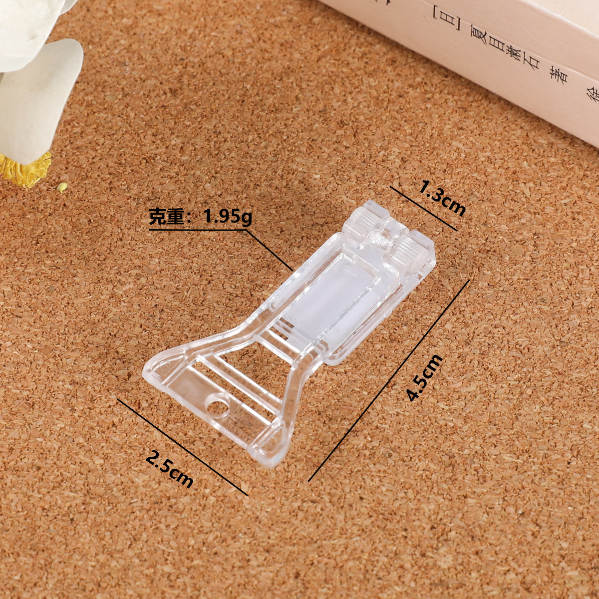 Acrílico transparente barra de soporte de exhibición de estaño insignia base de almacenamiento de grano con pin teléfono móvil