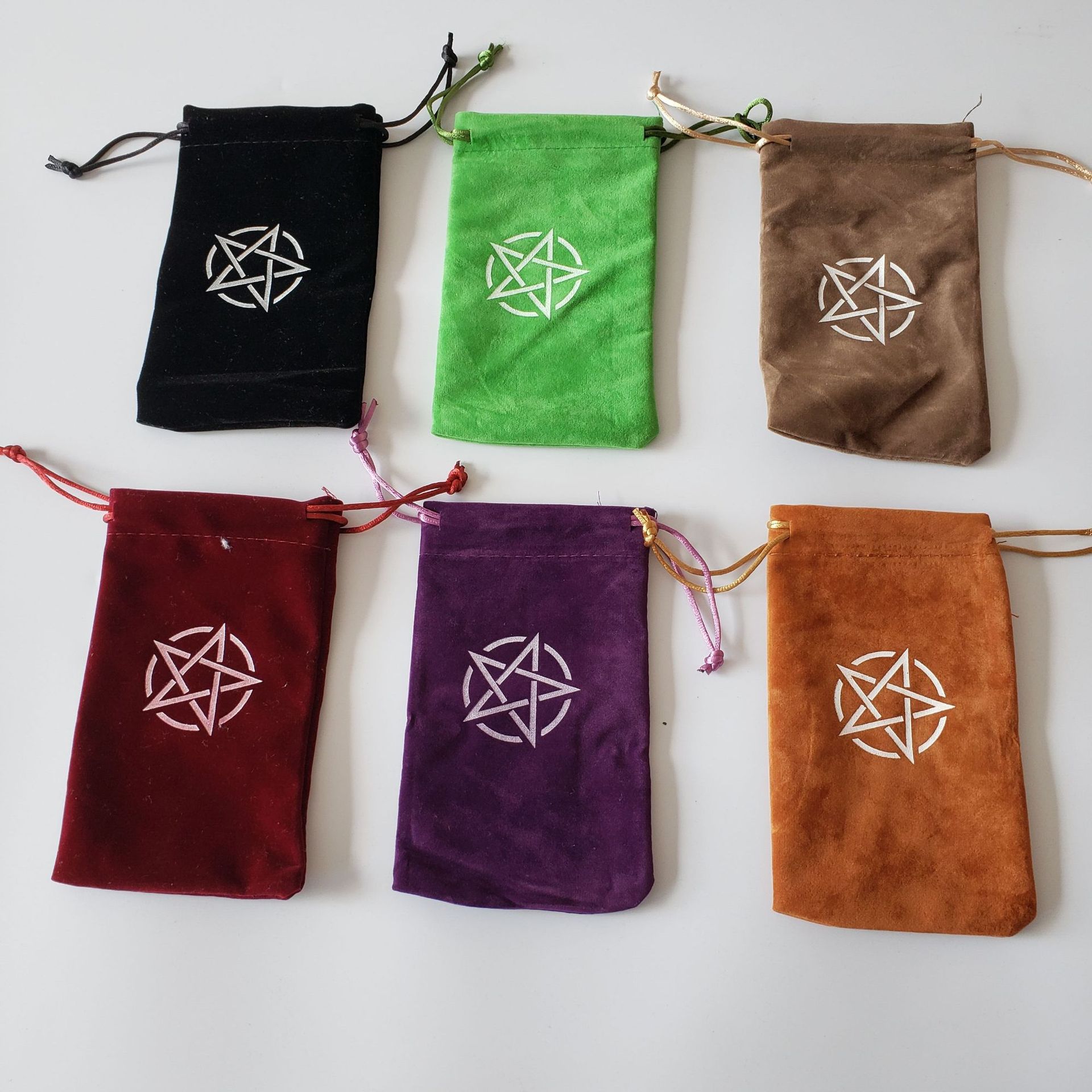 8 Color Velvet Thickened 10.4×6 Tarot Oracle Card Storage Bag_voghion.com