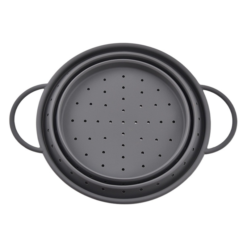 Cesta de drenaje plegable retráctil de silicona de grado alimenticio cesta de lavado vegetal Filtro de verduras multifunción tamiz de drenaje de alimentos de frutas