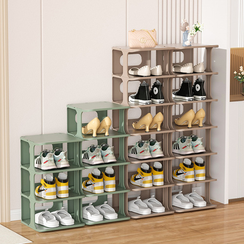 定制家用多层鞋架 浴室拖鞋置物架塑料鞋架 易清洗门厅鞋子收纳架