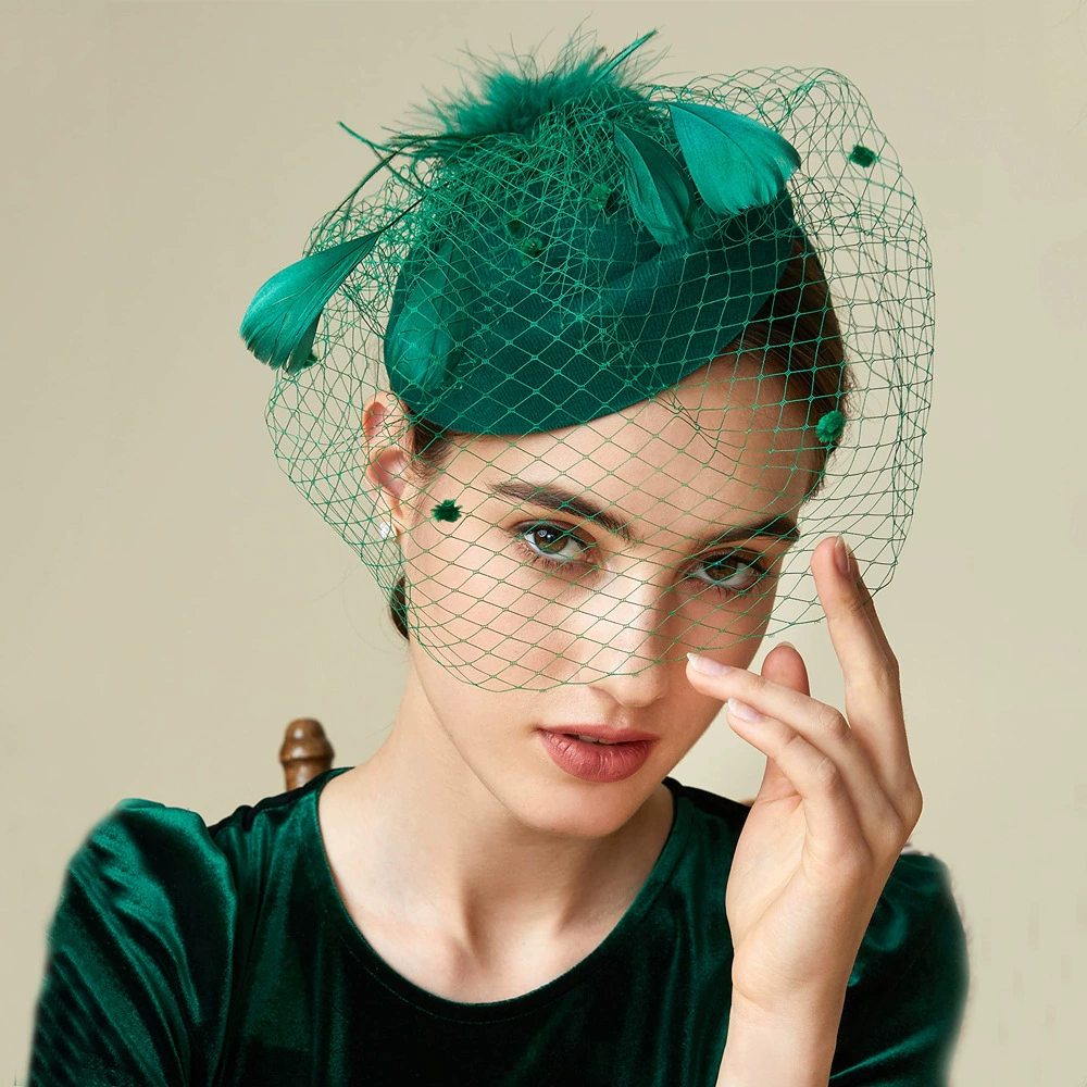 [Cross-border trading), veil, hat for bride, headband, hair accessory, European style]
