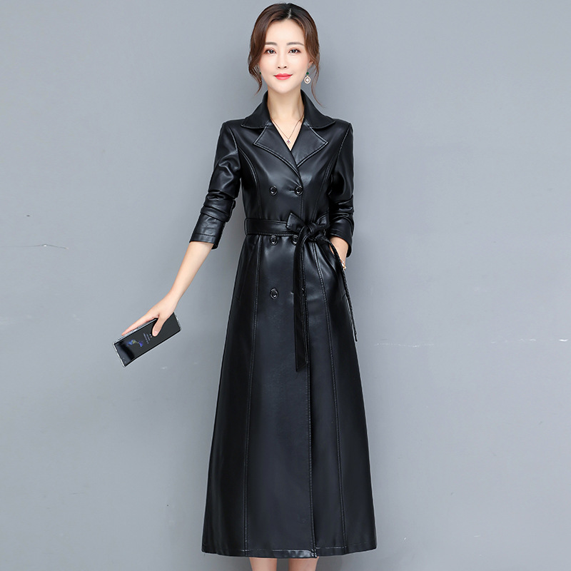 Spring long trench coat