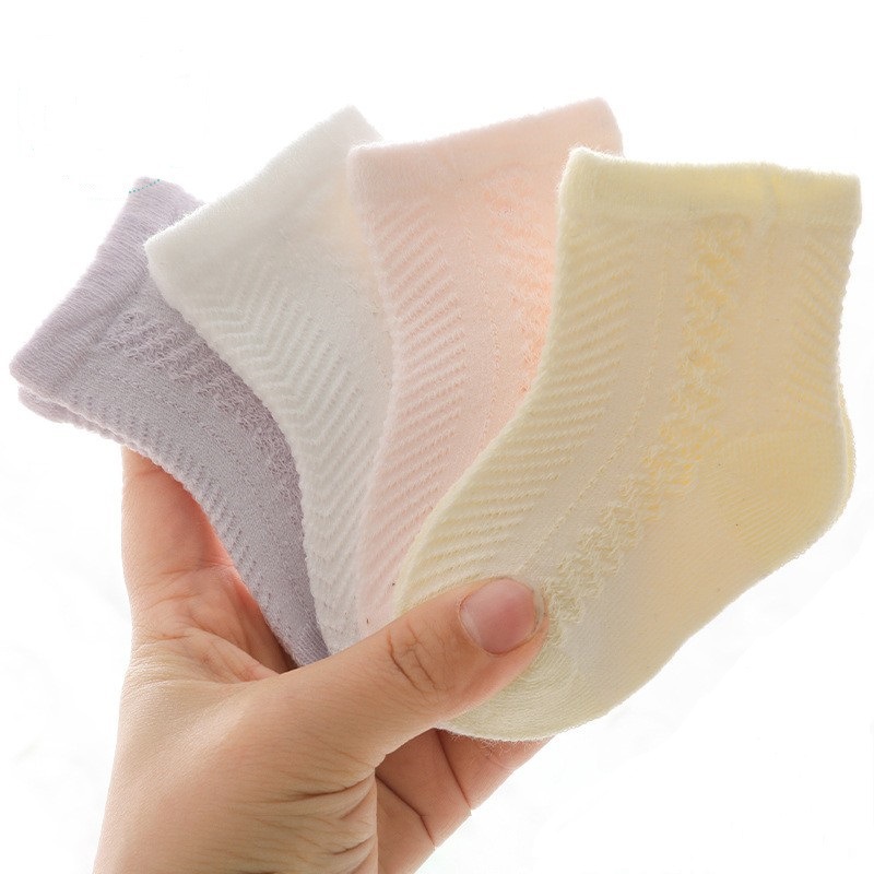 Children's summer thin cotton breathable socks for new born for…